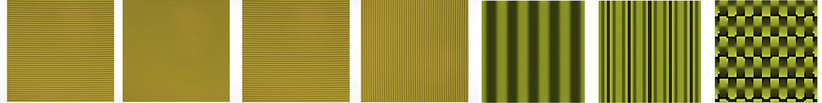1×4、2×2級(jí)聯(lián)光柵分束器中一級(jí)、二級(jí)光柵在線偏振光下形貌